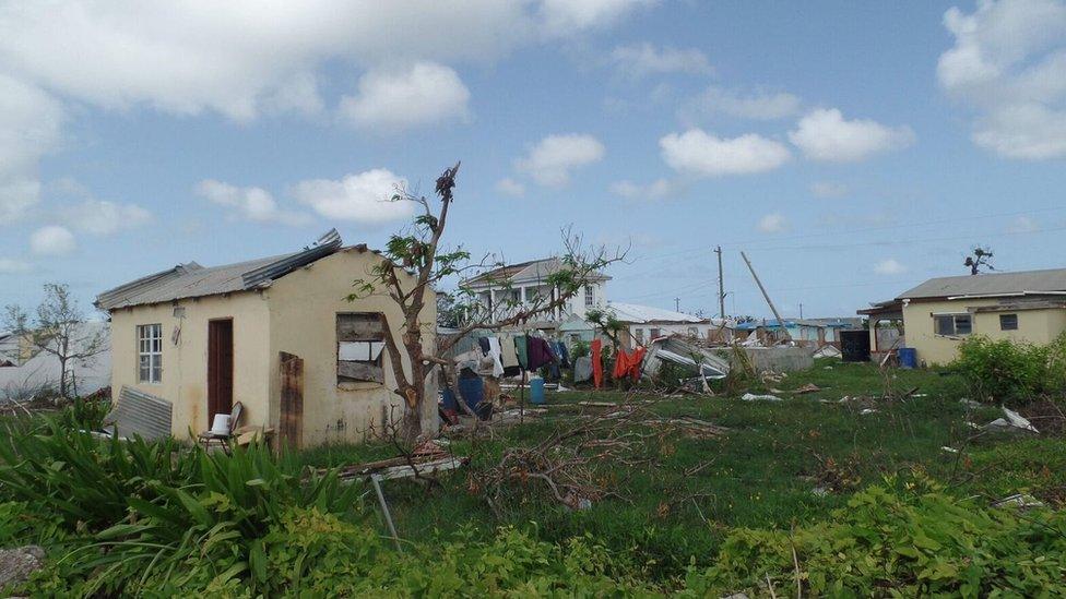 The damaged home Manoah De Souza has lived in most of his life.