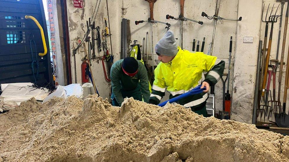 Bridport Town Council sandbags