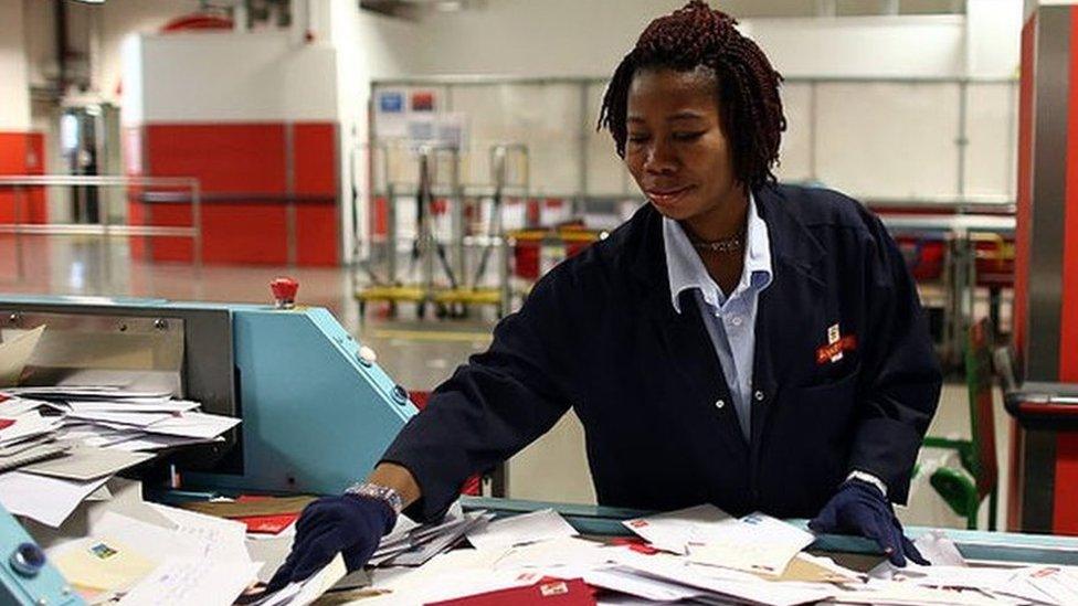 Royal Mail sorting office