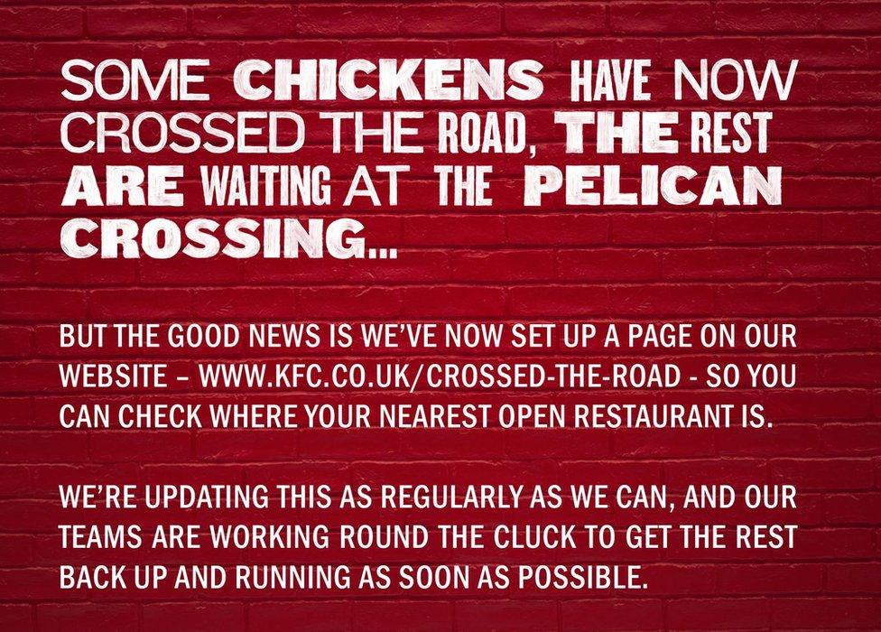 KFC statement