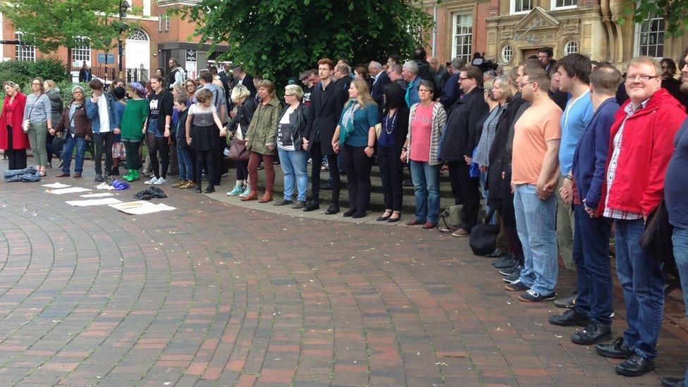 Vigil in Leicester