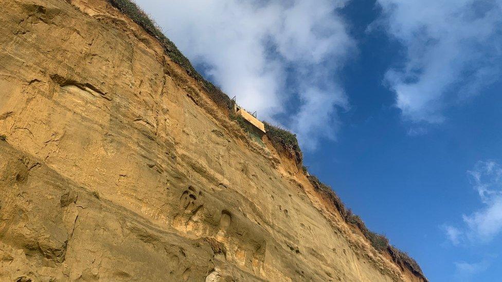 Viewing platform on cliffs