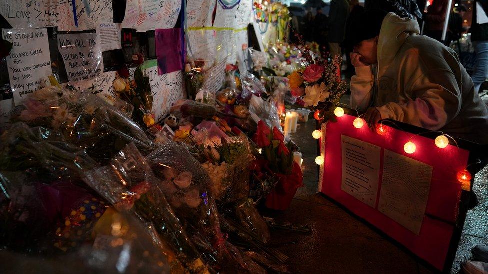 Mourners pay their respects to the Toronto van attack victims