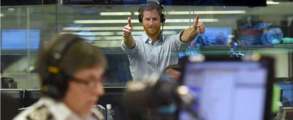 Prince Harry in Today studio