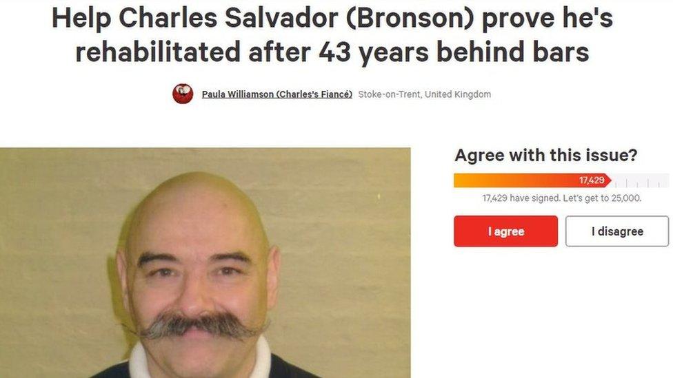 Change.org petition for Bronson's release