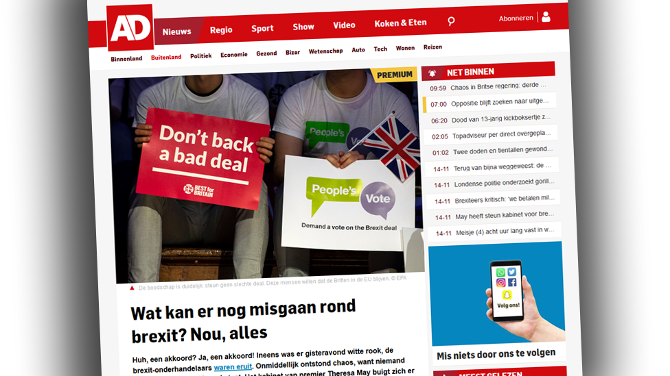 Screengrab from Algemeen Dagblad