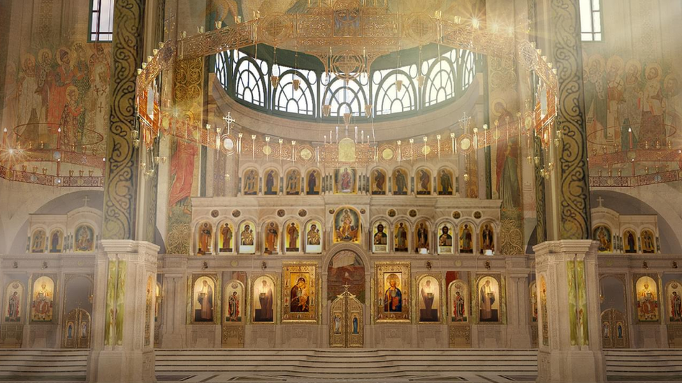 Design of Russian army cathedral, 2018