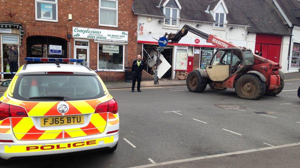 Ram-raid scene