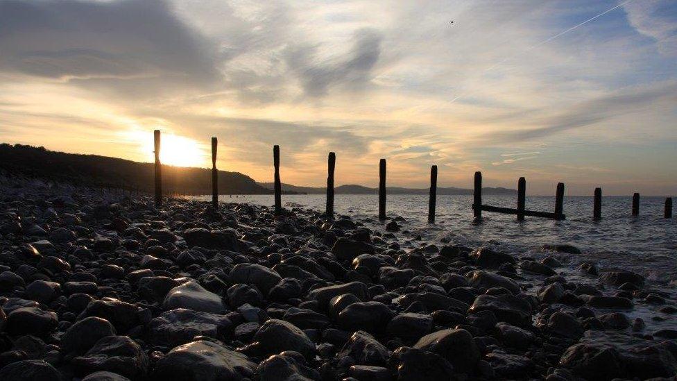 Llanddulas beach, Conwy county