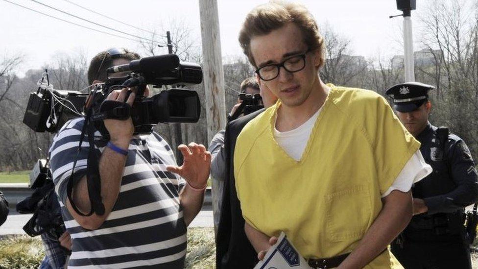 Artur Samarin arrives for a preliminary hearing in Harrisburg, Pennsylvania (24 March 2016)