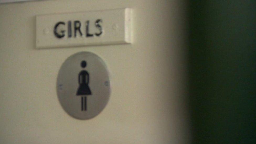 School toilet sign