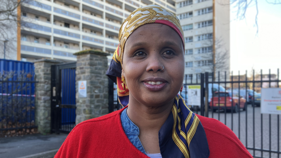 Fatima Bashir standing outside Barton House