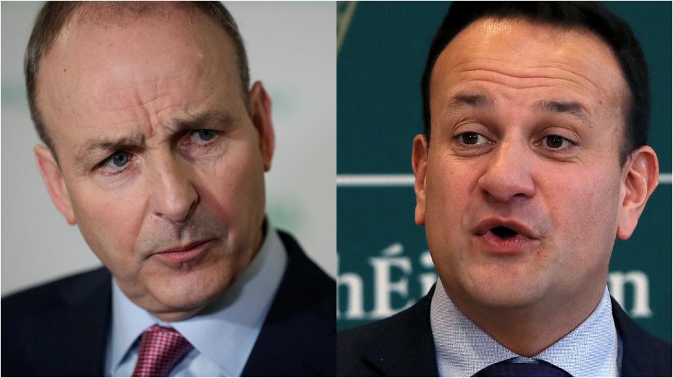 Micheál Martin and Leo Varadkar