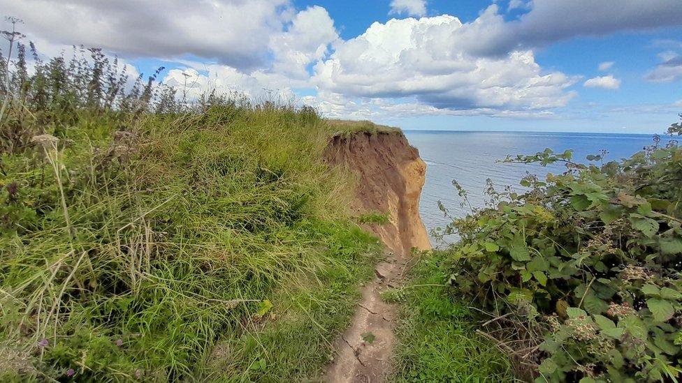 The path of the Cleveland Way had to be diverted