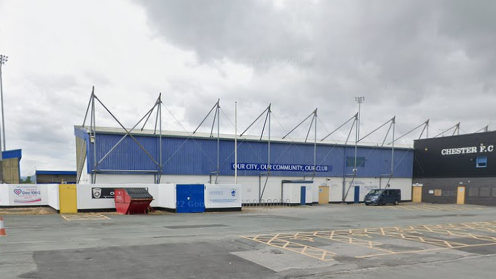 Home fans tried to get into the away end