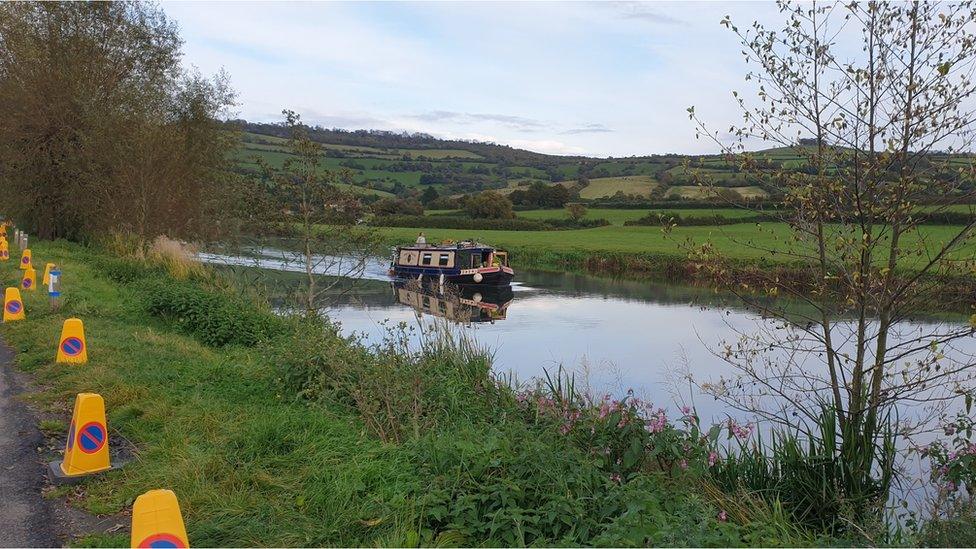 A boat at Mead Lane in Saltford