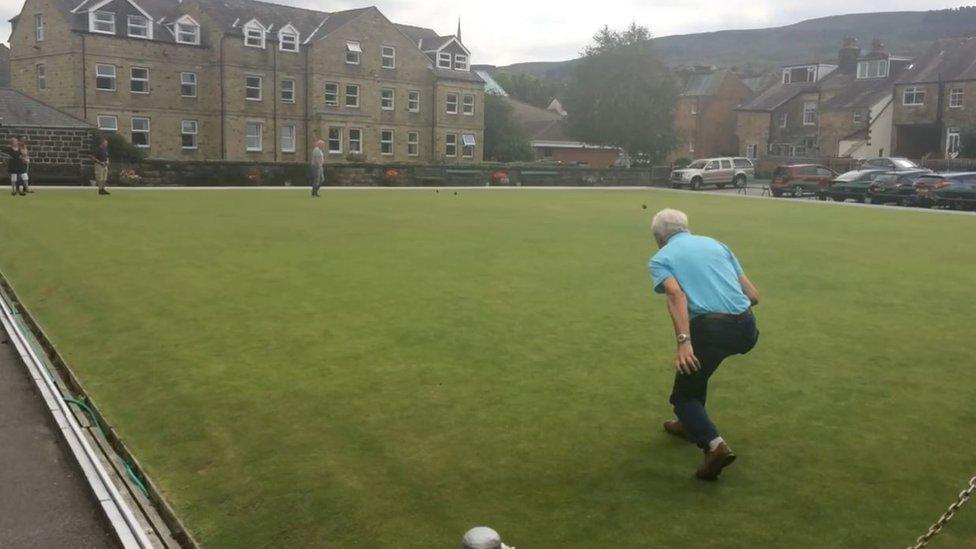 The bowls green