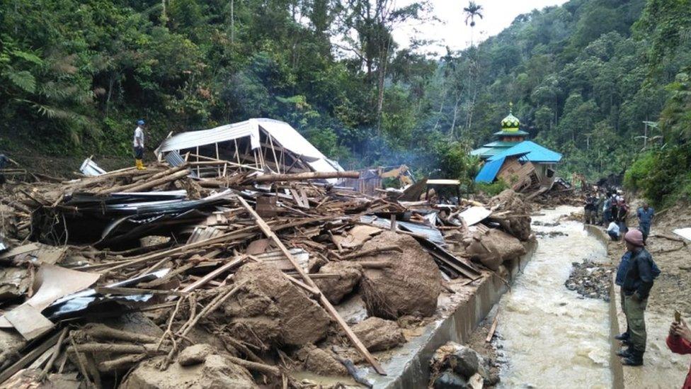 Flood devastation at Muara Saladi