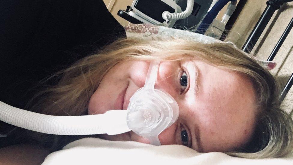 Laura Beattie, who has cystic fibrosis, is waiting for a lung transplant