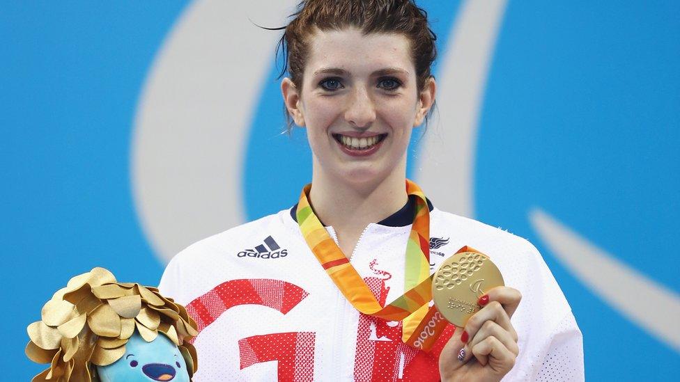 Bethany Firth was presented with her third gold medal of the 2016 Paralympics on Saturday