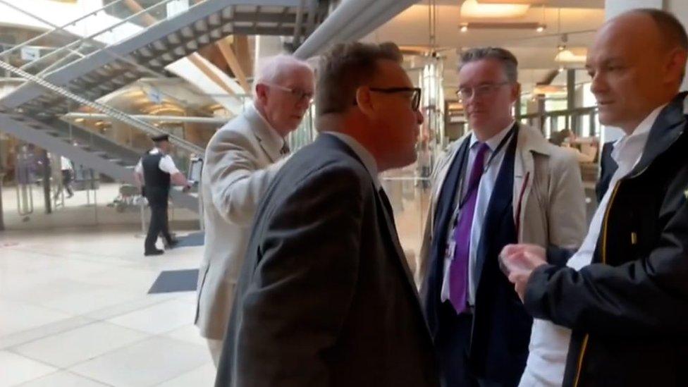 Labour MP confronts Dominic Cummings