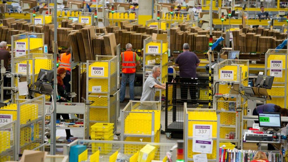 Amazon warehouse in Swansea