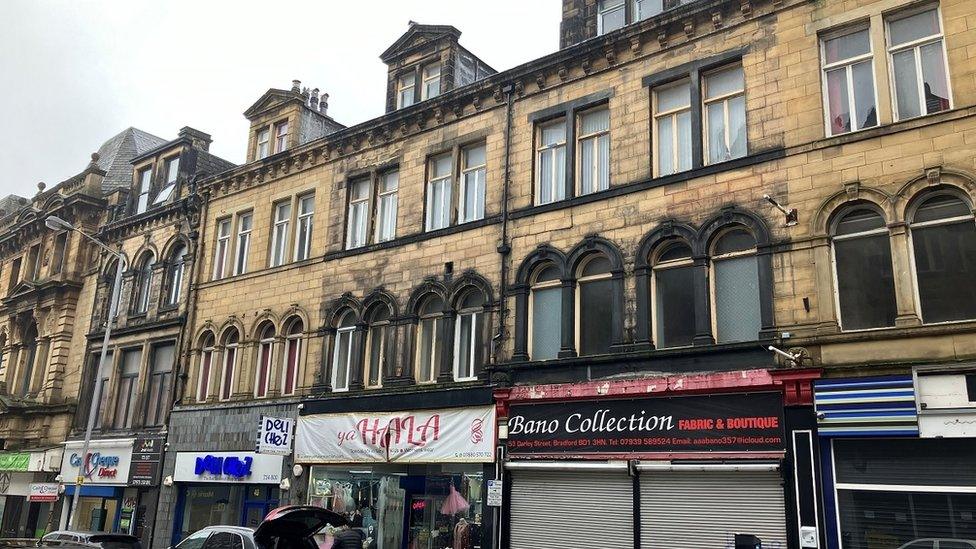 The shops on Darley Street in Bradford