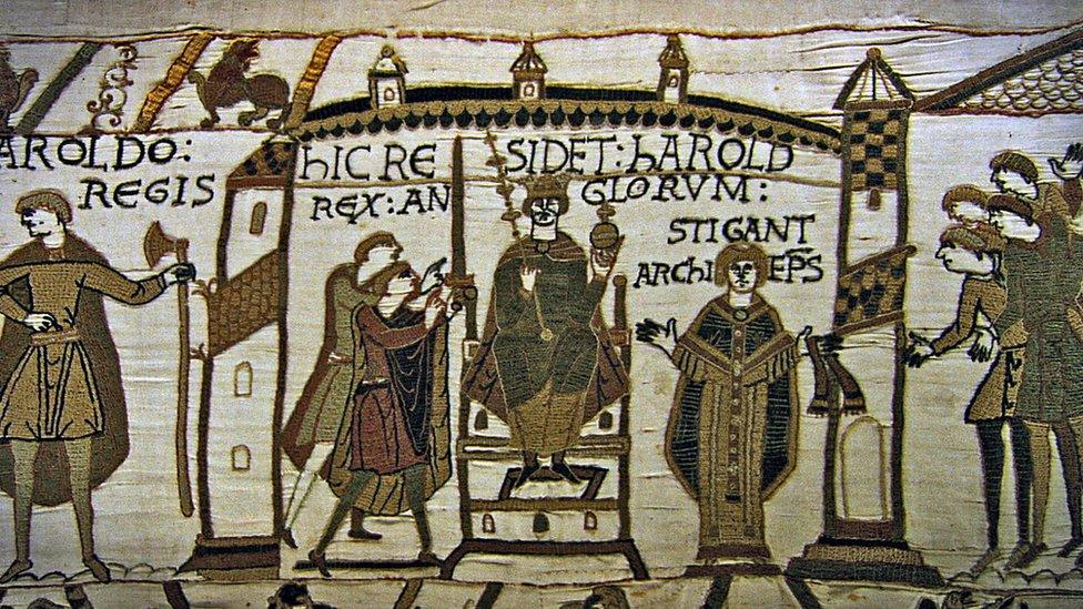 Part of the Bayeux Tapestry