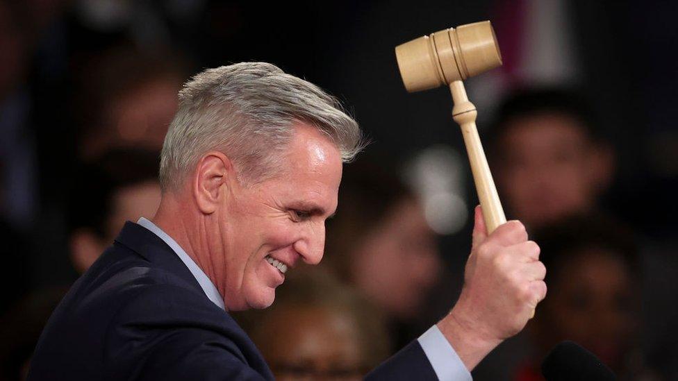 Kevin McCarthy holding gavel