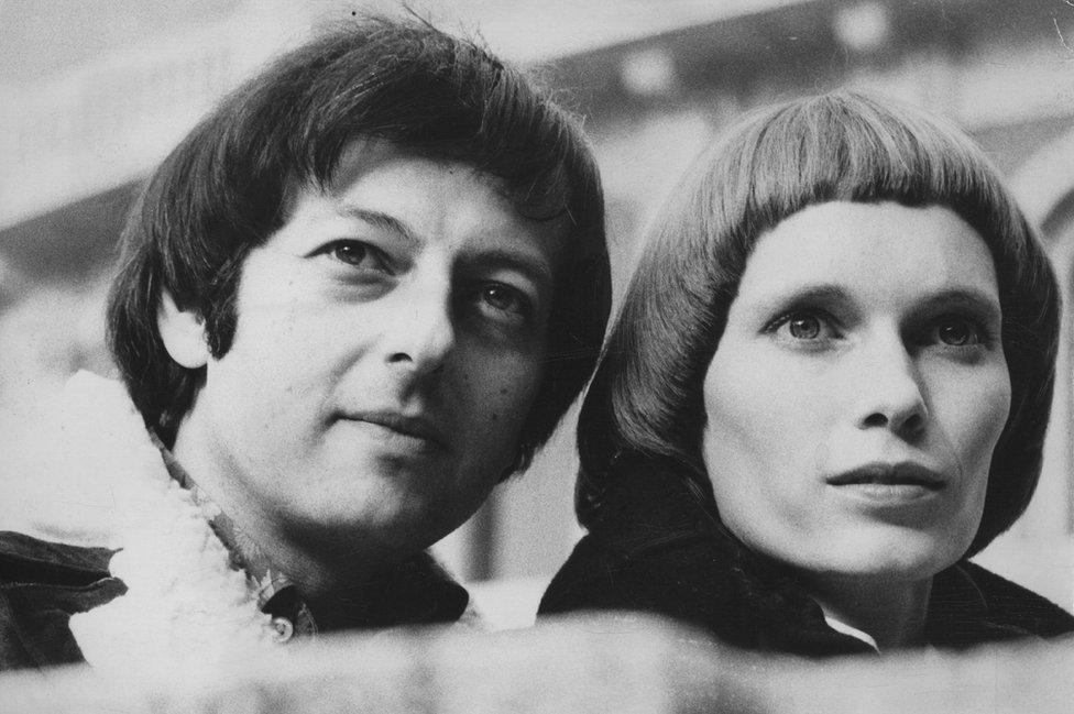 André Previn and Mia Farrow