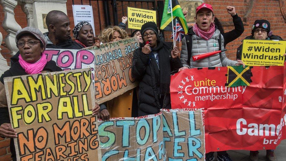 Protest against deportation flights