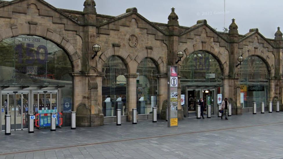 Railway station in Sheffield