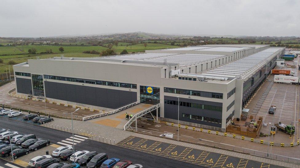 Lidl warehouse in Exeter