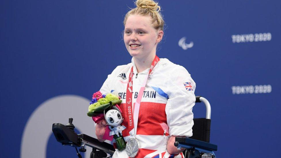 Ellie won a silver medal at the Tokyo Paralympics