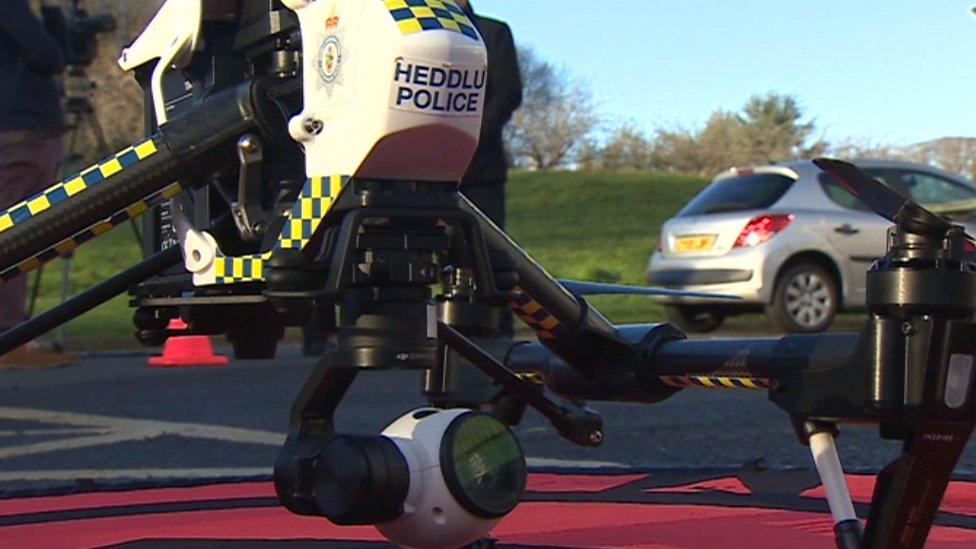 The North Wales Police drone