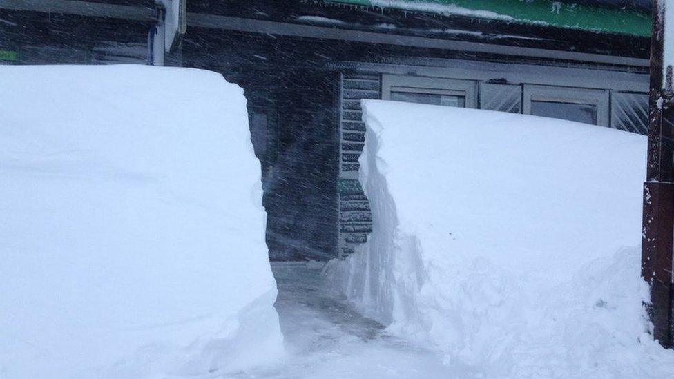 Snow at Glenshee in the Southern Cairngorms in early last December