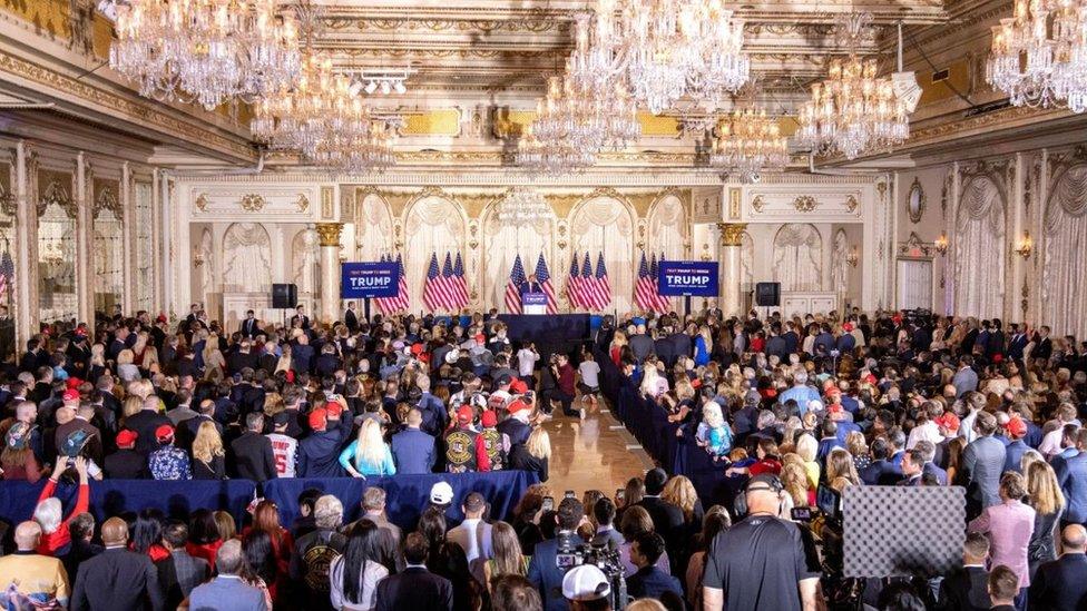 Trump addresses crowd in Florida