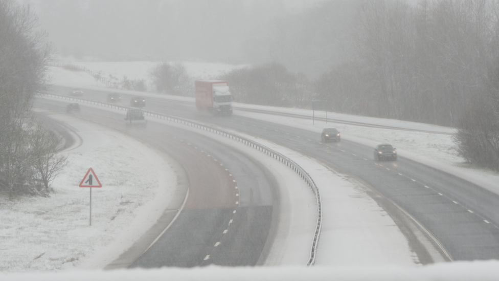 Snowy roads