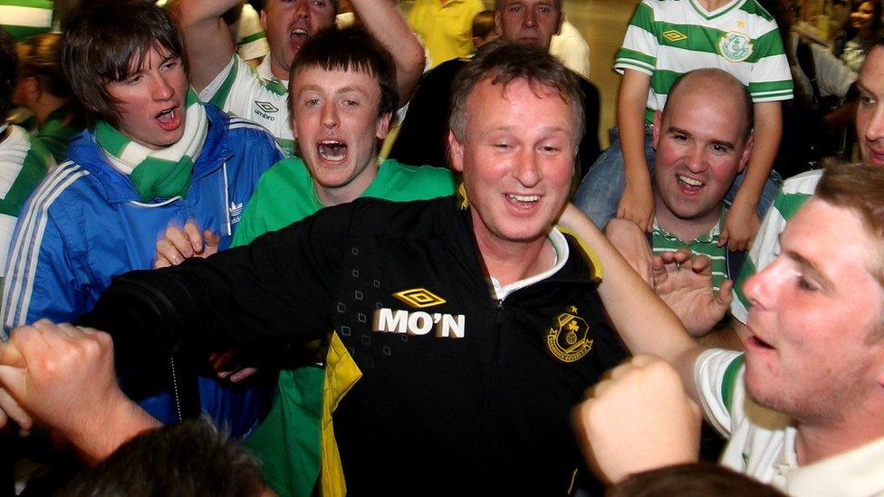 O'Neill led Shamrock Rovers to two League of Ireland titles and the group stage of the 2011/12 Europa League