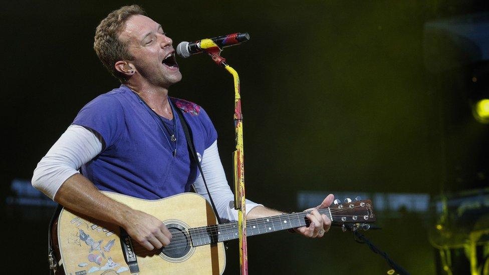 Chris Martin from Coldplay