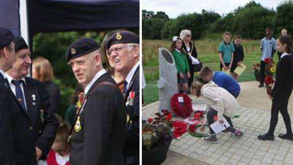 People at the Mametz service