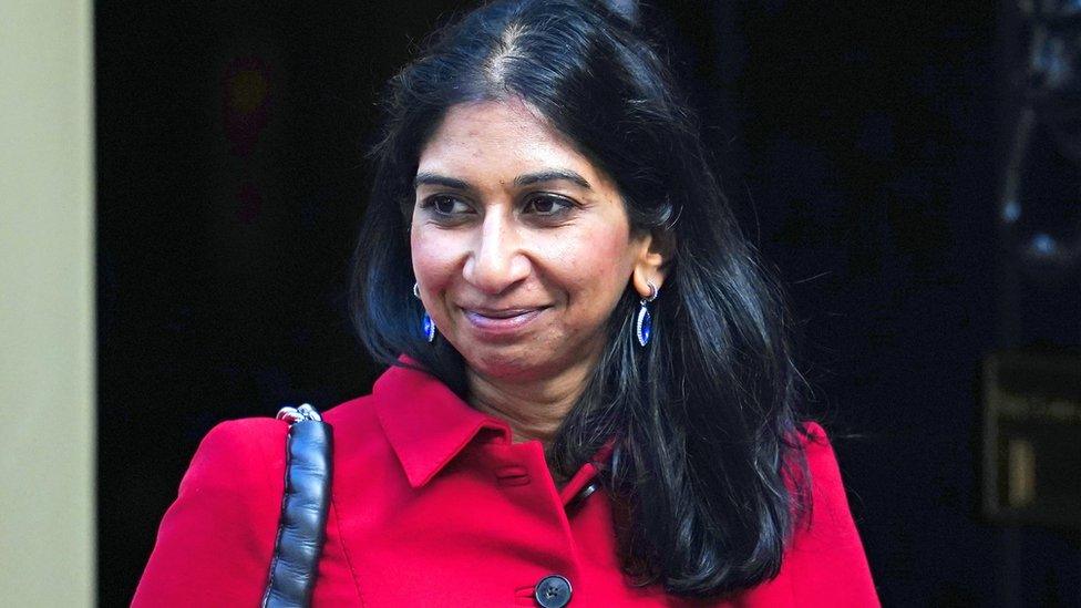 Home Secretary Suella Braverman leaving 10 Downing Street