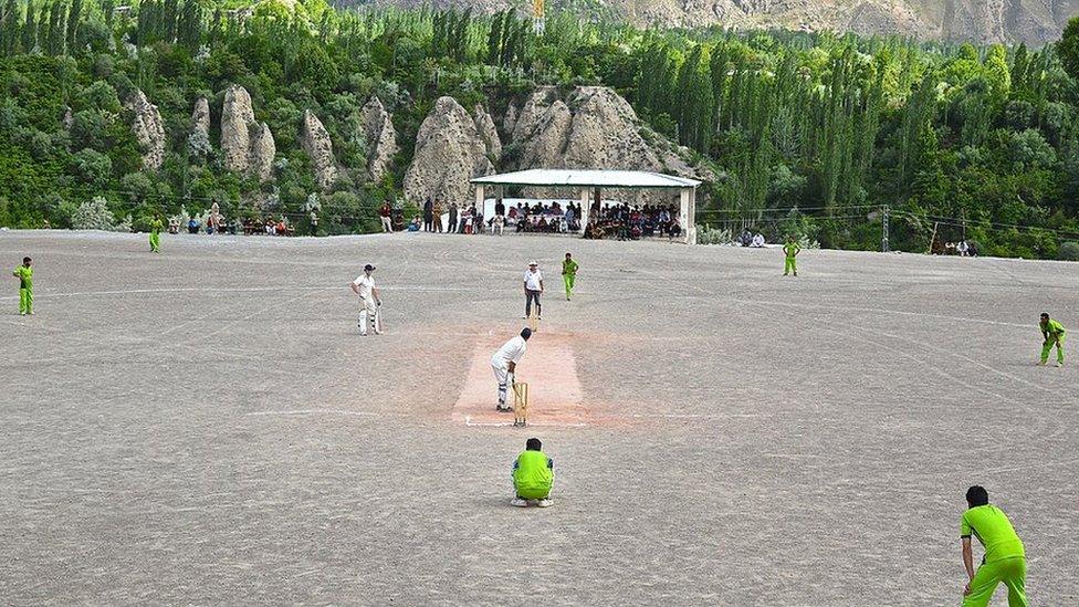 Cricket match in Chitral