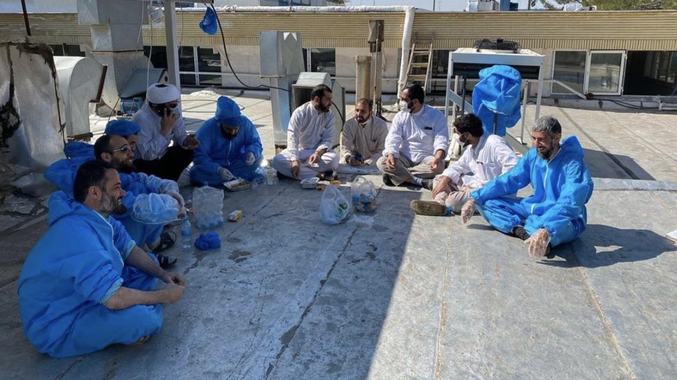 Students having lunch