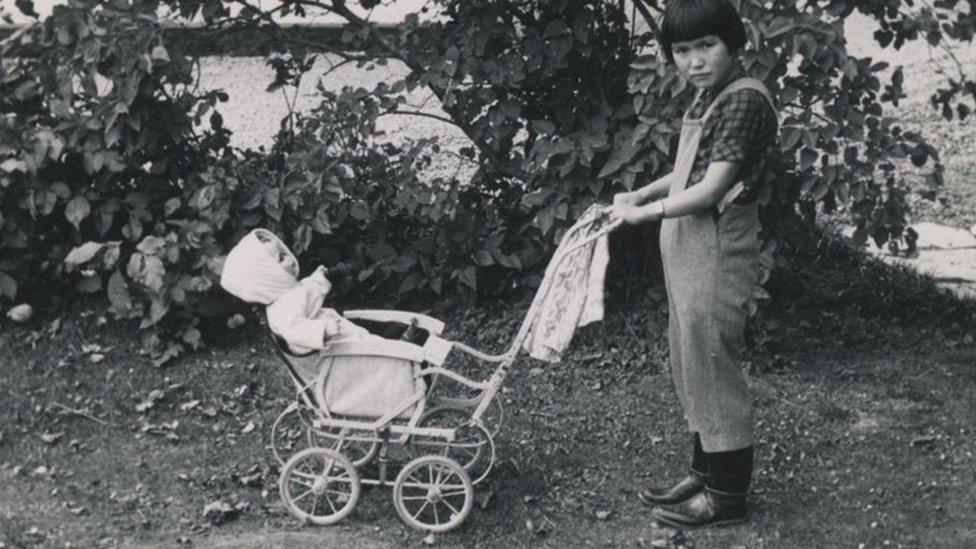 Helene Thiesen pictured at the home of her second foster family