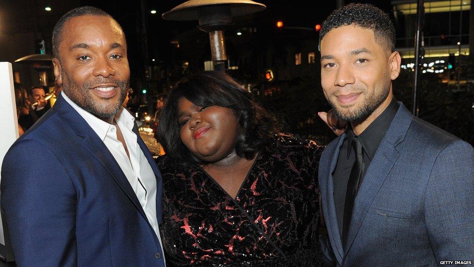 Lee Daniels, Gabourey Sidibe and Jussie Smollett