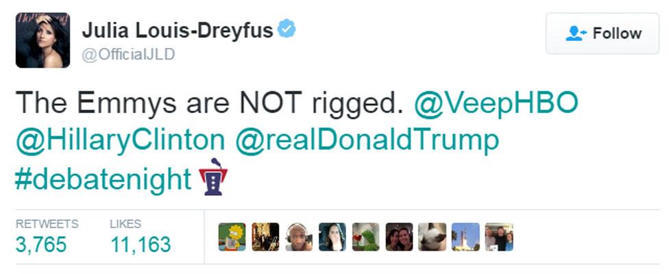 Julia Louis-Dreyfus tweet