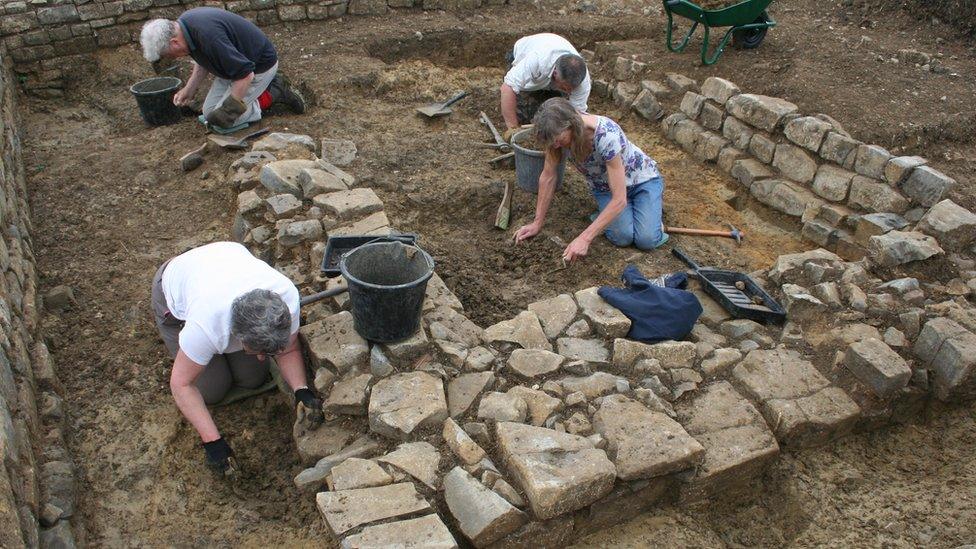 Excavation of Beckery in May 2016