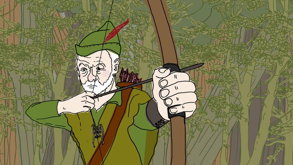 Jeremy Corbyn as Robin Hood