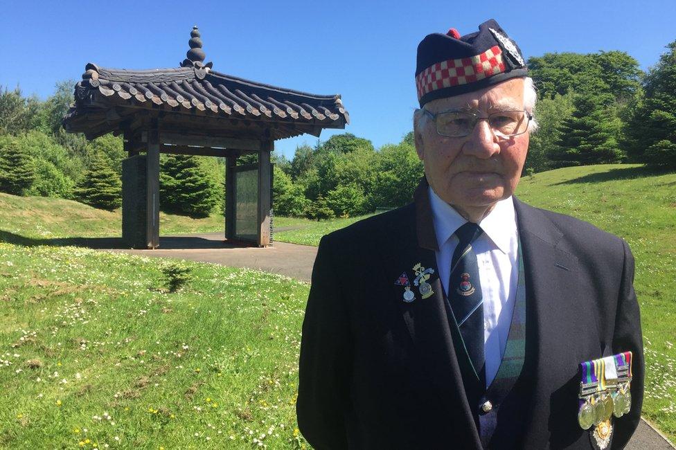 01 Adam McKenzie, 90, deployed in Korea with the Argyll and Sutherland Highlanders.JPG